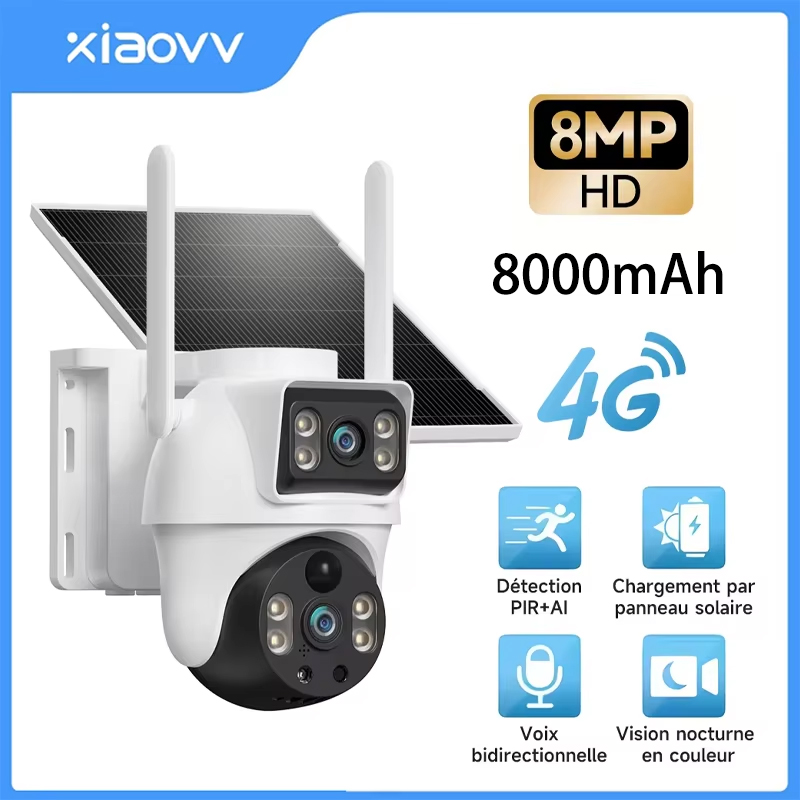 Garden Camera - XIAOVV กล้องวงจรปิด IP กลางแจ้ง 8MP 4G