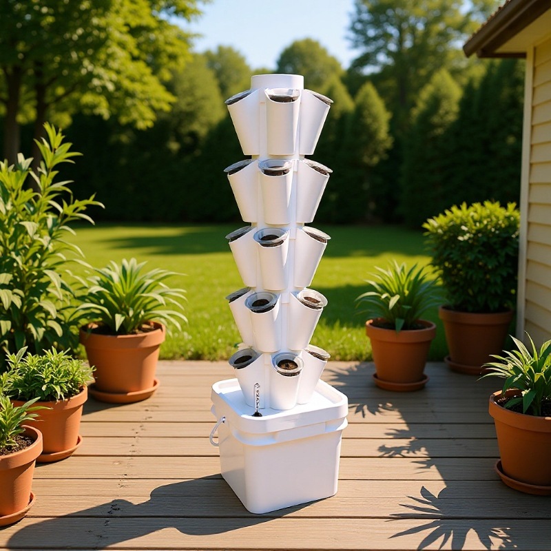 อุปกรณ์ปลูกพืชแบบไฮโดรโปนิกส์แ - Hydroponic Tower บทวิจารณ์และราคา