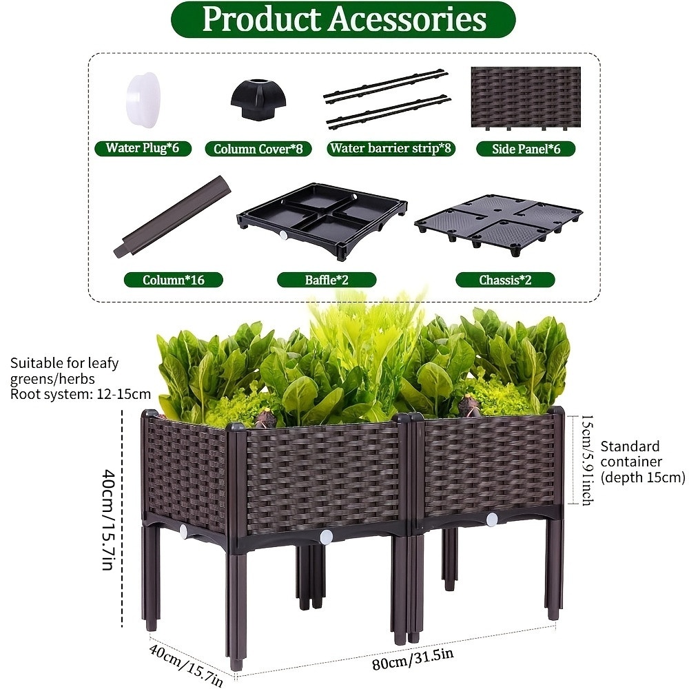 กระถางปลูกต้นไม้ยกพื้นพร้อมระบ - Self Watering Planter บทวิจารณ์และราคา